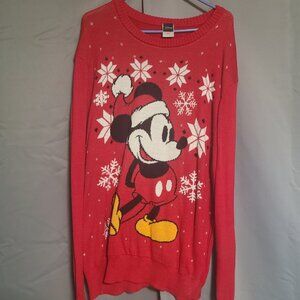 Gently Worn Mickey Christmas Sweater Size XXL